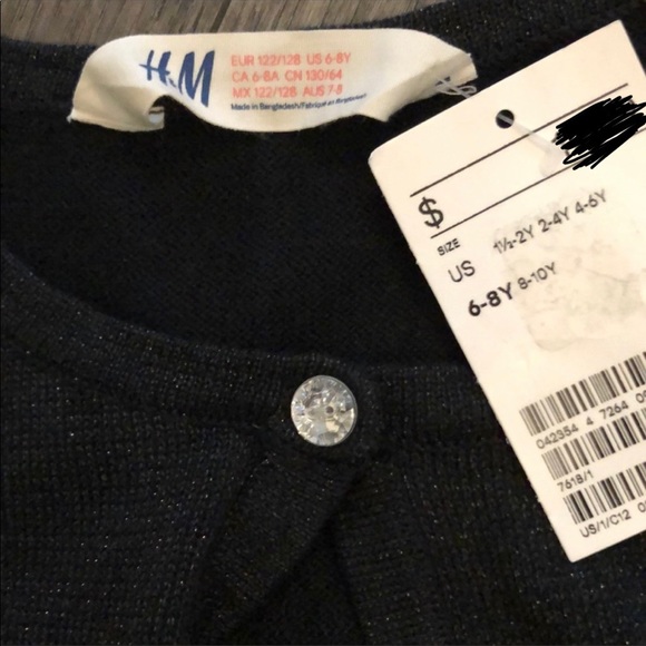 H&M black color girl’s cardigan - Picture 4 of 4